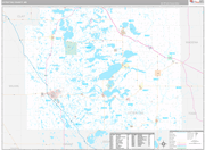 Otter Tail Wall Map Premium Style